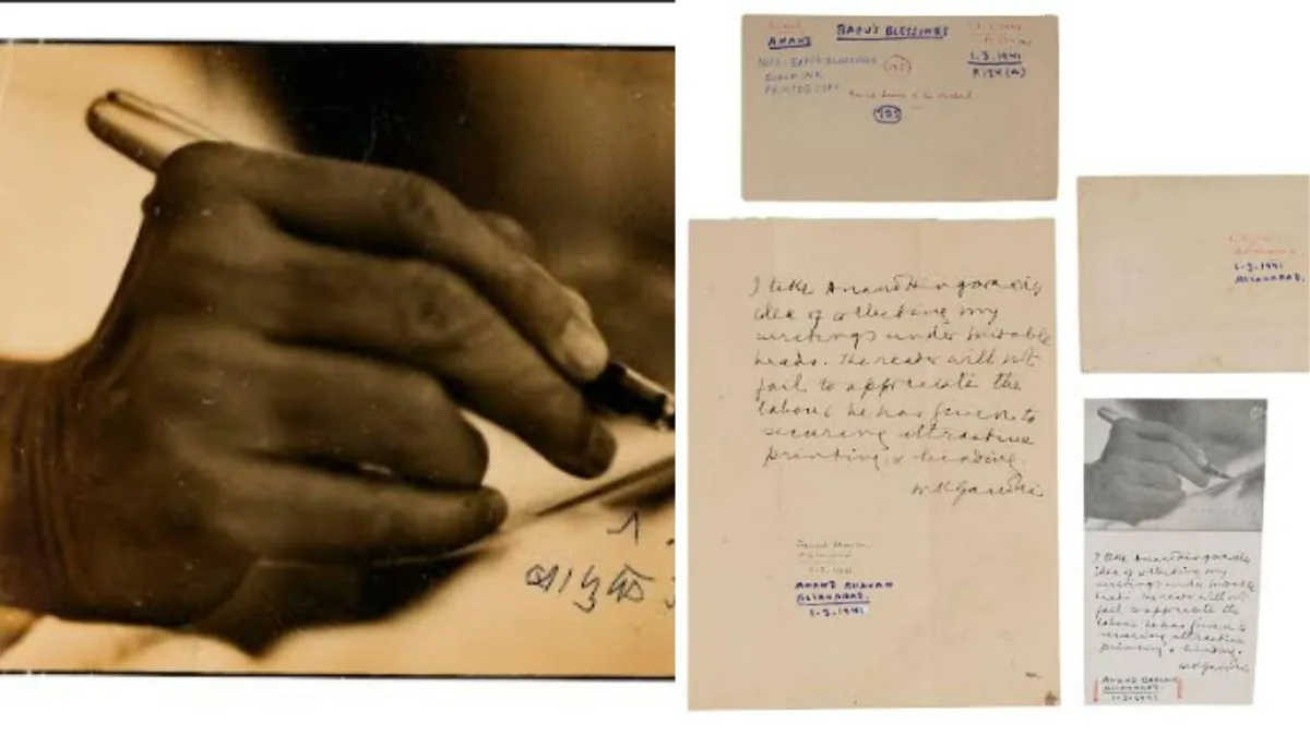 Gandhi manuscript fetches Rs 16.2 crore at Saffronart, sets world auction record