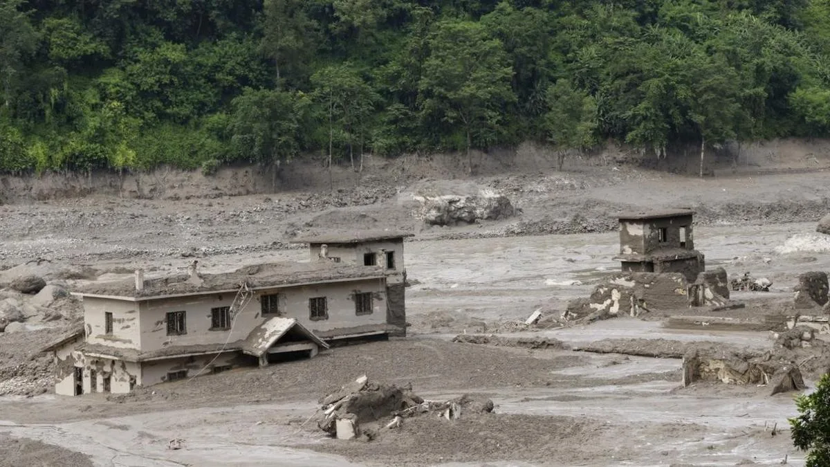 What triggered the catastrophic flood in Nepal