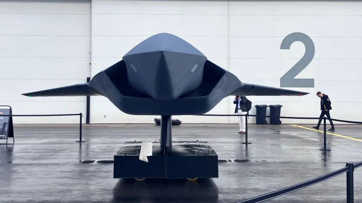 Swedish defence giant Saab unveils stealthy supersonic fighter drone to fly with Gripen E