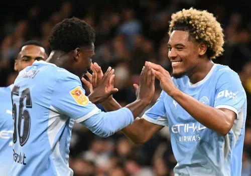 Samba stars on debut in Man City rout of Norwich