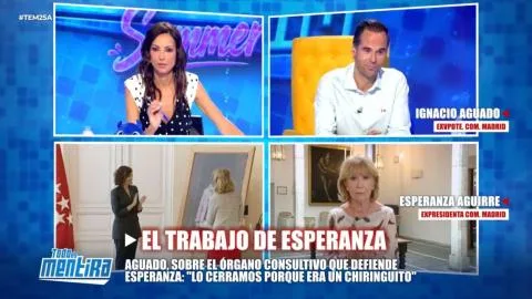 El monumental enganchón entre Esperanza Aguirre e Ignacio Aguado en 'Todo es mentira': "Has fracasado en política, guapo"