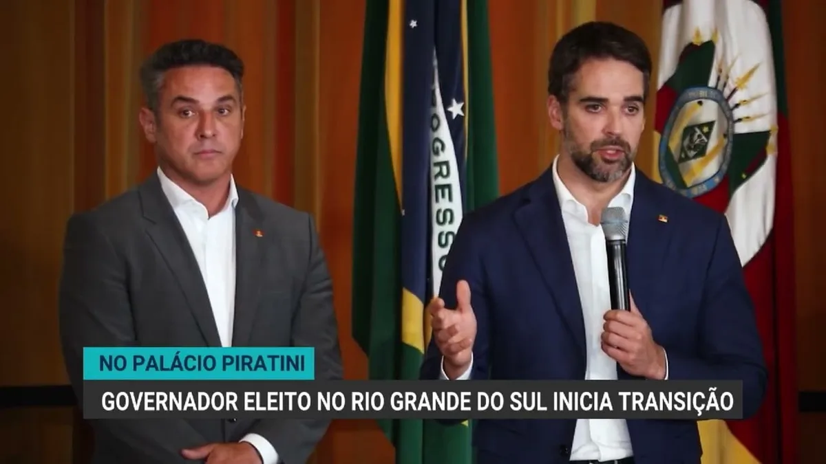 Governador eleito do RS inicia transição com reunião no Palácio Piratini