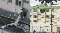 Veja momento em que avião faz pouso de emergência com paraquedas em MG
