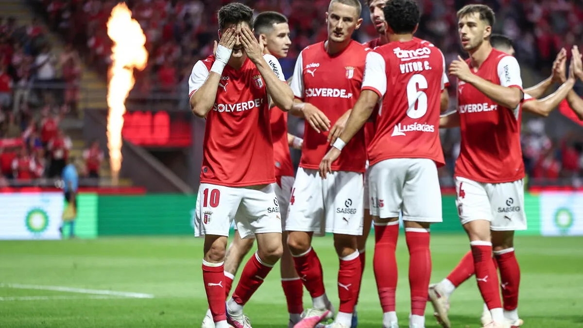 Braga em vantagem no play-off da Liga Conferência ao vencer o Áustria Viena