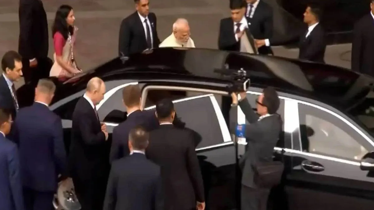 PM Modi, Putin share car ride in Delhi, weeks after traveling together in Bishkek - watch