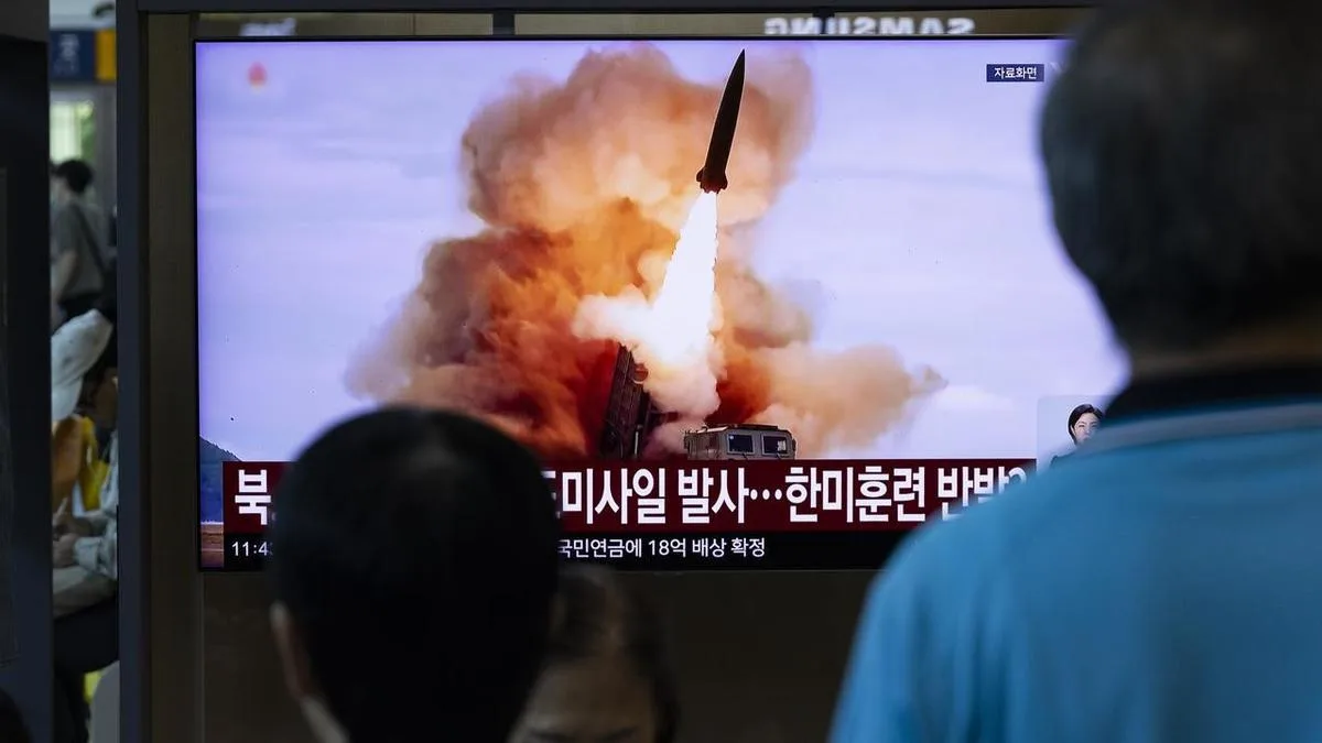 N.Korea fires a suspected missile towards the sea