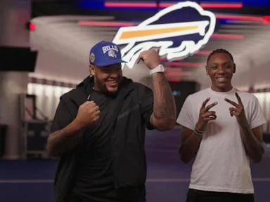 WATCH: Buffalo Bills star helps young people get their own 2nd chance