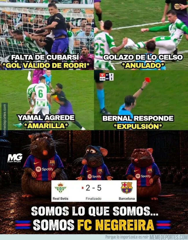 El barcelona protagonista de los memes de la jornada
