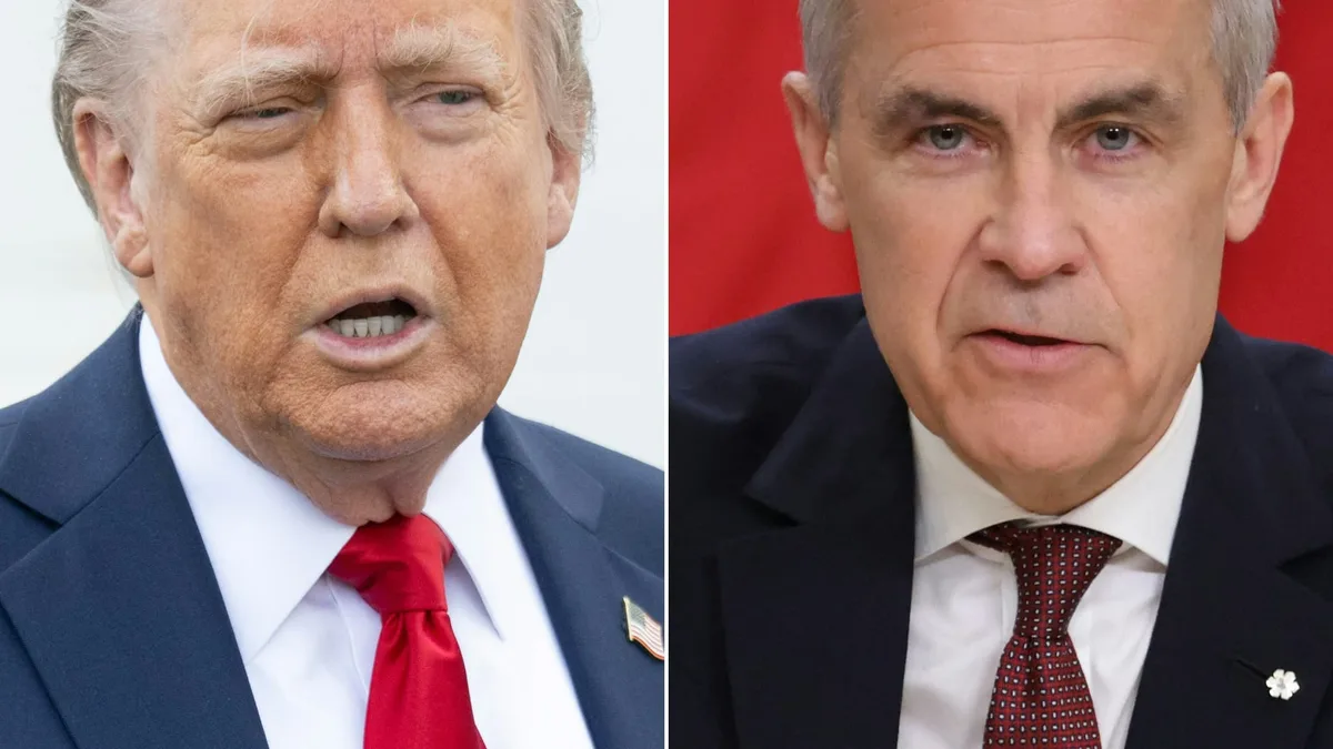 De nouveaux droits de douane américains visant le Canada entrent en vigueur après l'échec des négociations, Mark Carney dénonce des positions "injustes" posées par Washington