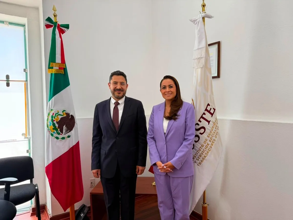 Tere Jiménez y Martí Batres suman esfuerzos para fortalecer la atención del ISSSTE en Aguascalientes