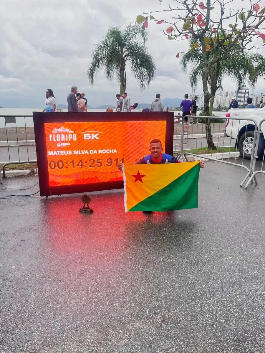 Atleta acreano conquista vice-campeonato em maratona internacional de Florianópolis