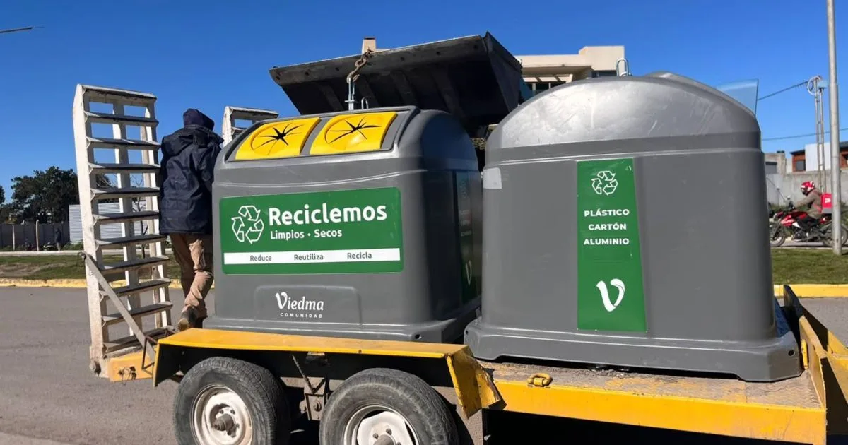 Viedma sumó siete nuevos puntos para separar residuos: dónde están, qué se puede llevar y qué cambió