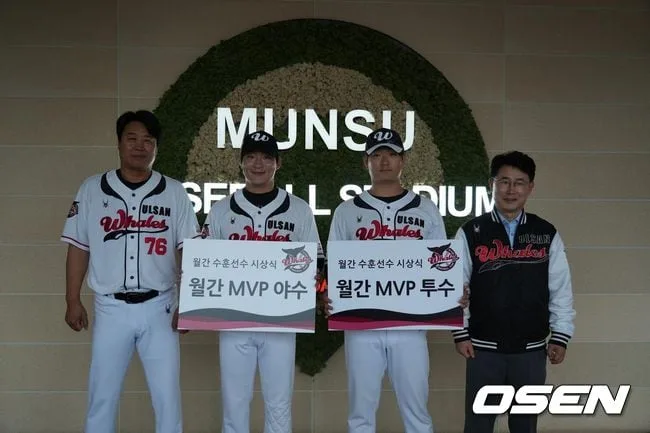 "퓨처스 챔피언결정전 맹활약"...오카다-하재훈, 울산 9월 MVP 수상