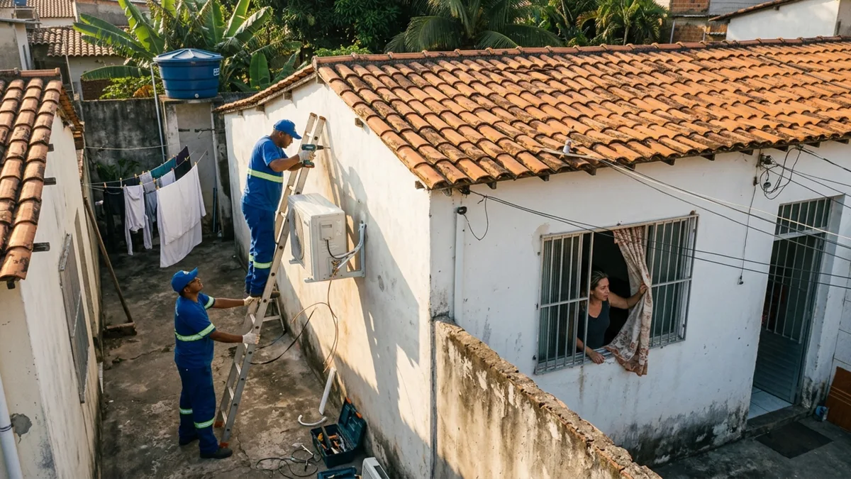 Vizinho instala um ar-condicionado na parede da casa ao lado e afirma que a autorização dada pelo antigo proprietário continua valendo