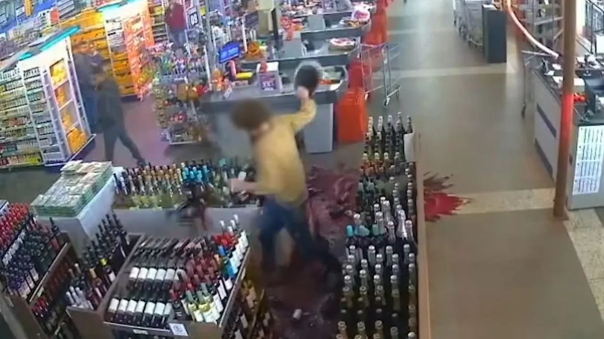 Karte abgelehnt! - Dann zerstört er die ganze Wein-Abteilung