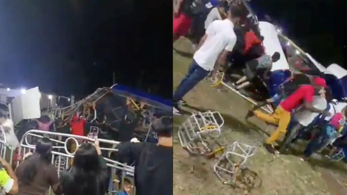 Siete menores heridos tras falla en sillas voladoras en El Callao