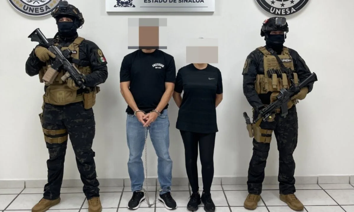 Detienen a dos por amenaza contra colegio de Culiacán: dejaron corona fúnebre y mensaje intimidatorio