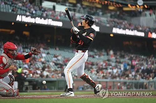 이정후, 신시내티전서 1안타 1사구 1도루…시즌 타율 0.289
