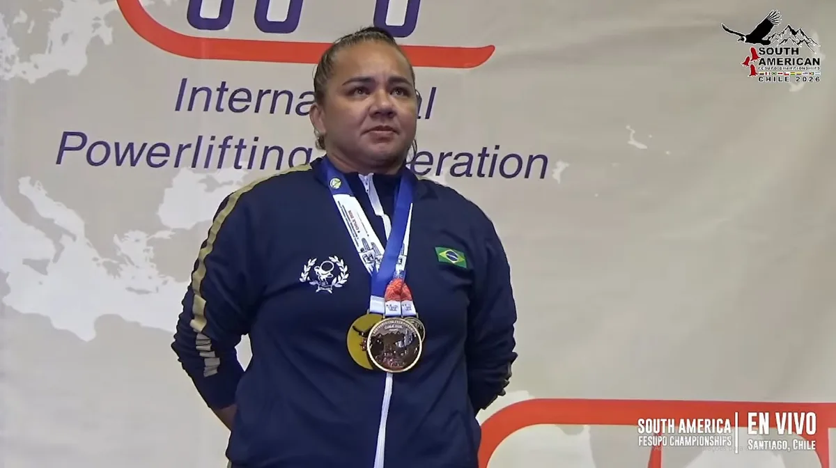 Roraimense conquista título sul-americano de Powerlifting e Supino