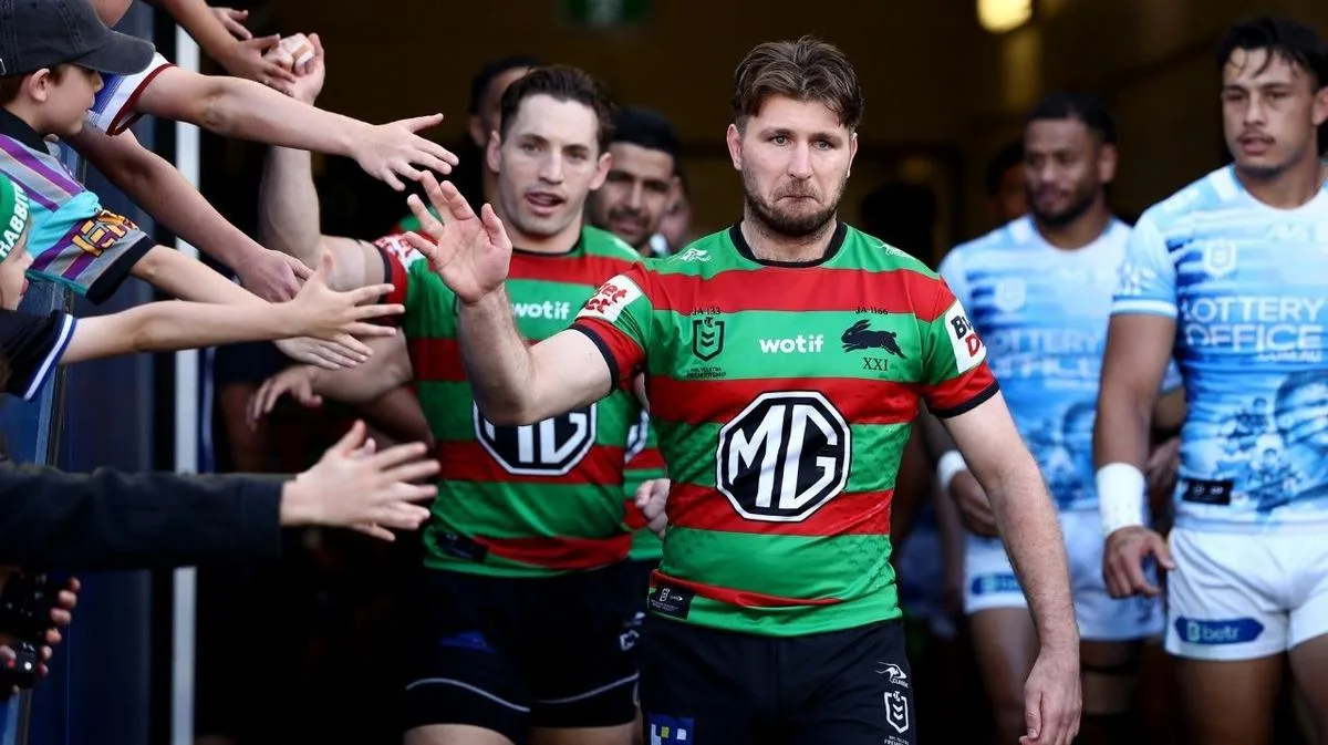 Tears flow as Jai Arrow leads Souths out ahead of Titans clash: ‘Goosebumps’