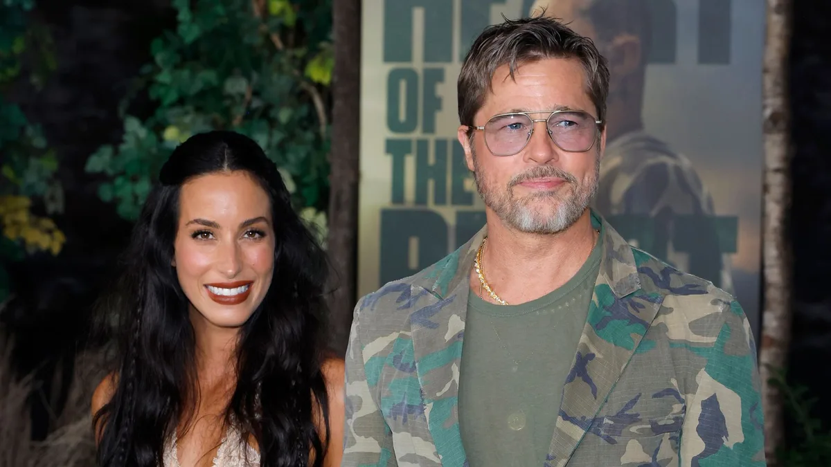 Brad Pitt, más serio de lo habitual junto a Inés de Ramón tras el último mazazo de su hijo mayor