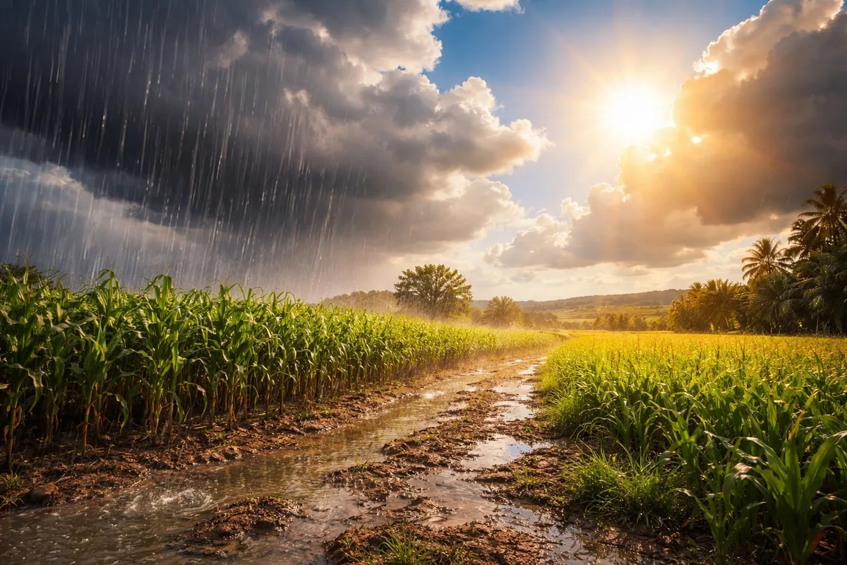 Chuva passa de 100 milímetros no Sul enquanto calor chega a 41°C no Centro-Oeste