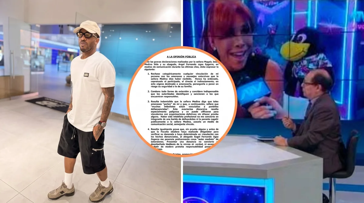 Jefferson Farfán condenó públicamente las amenazas que ha recibido Magaly Medina, pero descartó haberlas ordenado: “Que se rectifique”