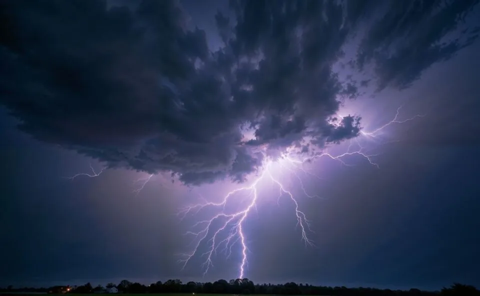 Tempestade, raios e chuva de granizo: ventos fortes de até 103 km/h atingem o Paraná