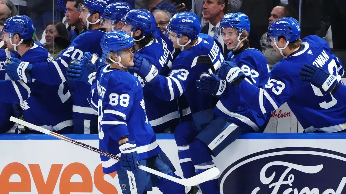 Nylander, Cowan score 46 seconds apart to take lead over Avalanche