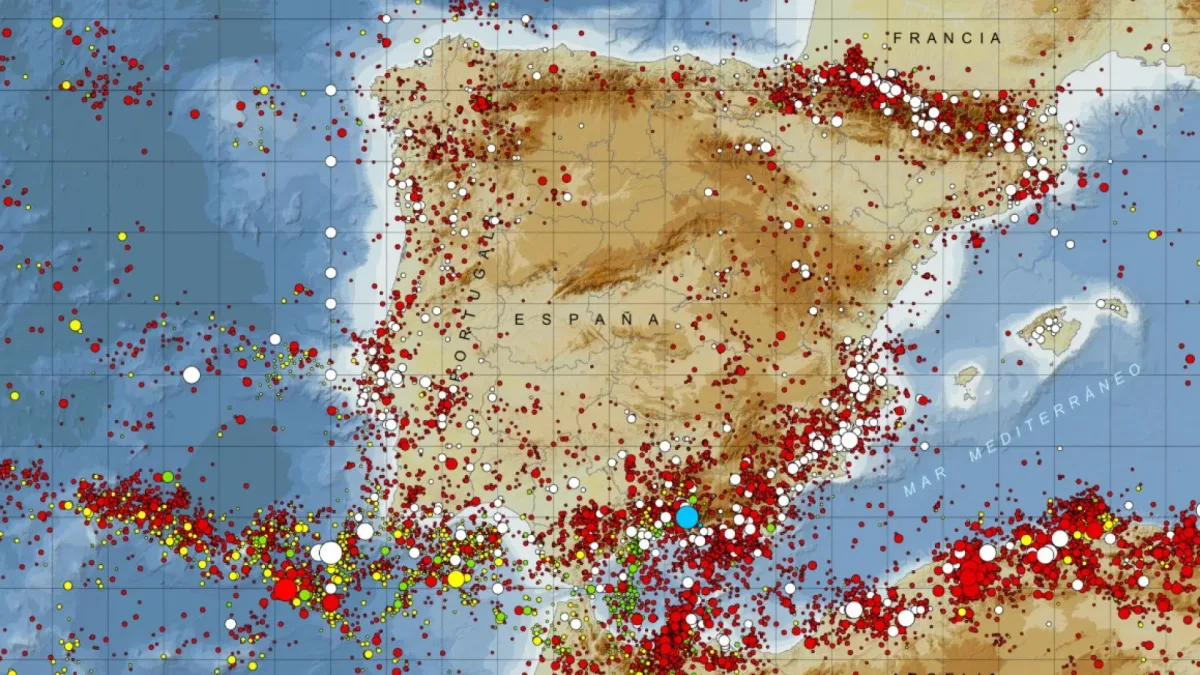Los mapas de terremotos en España: estas son las provincias con menor actividad sísmica y riesgo de temblores