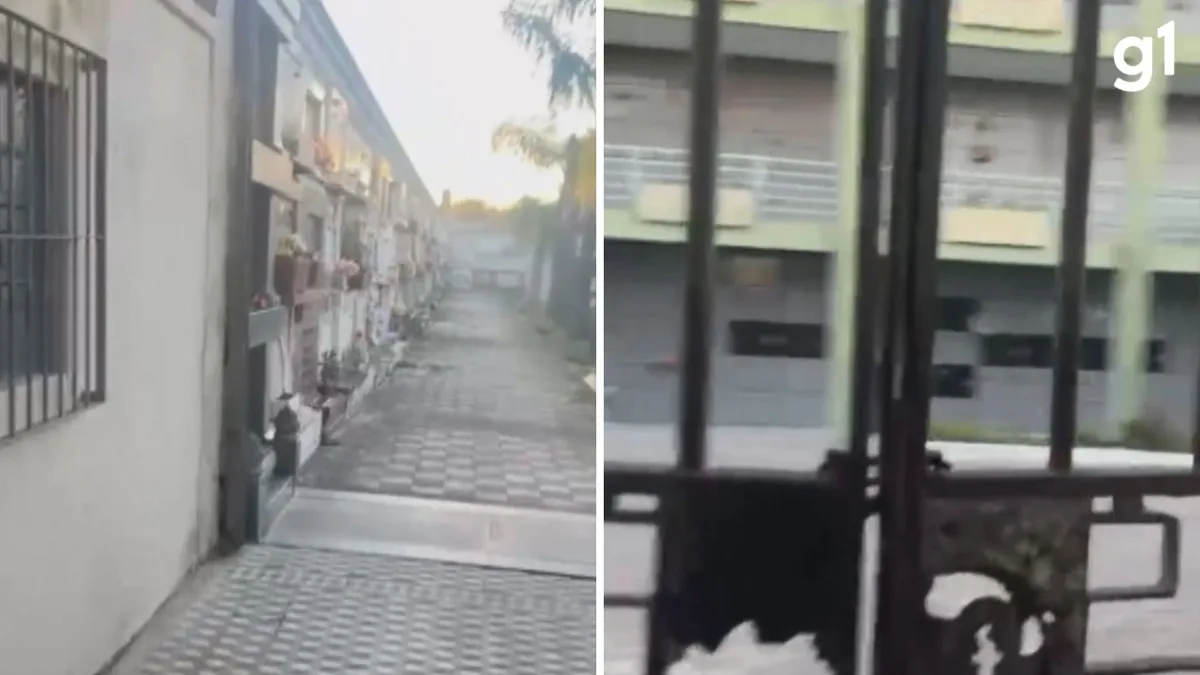 VÍDEO: Mulheres e criança são resgatadas após ficarem presas por 40 minutos em cemitério no RS
