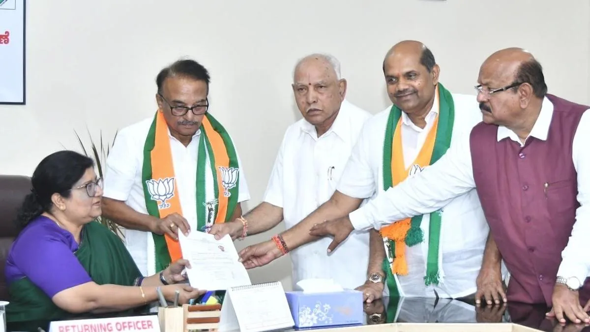 Congress and BJP-JD(S) alliance candidate file nominations; high-voltage contest for North-East Teachers’ seat