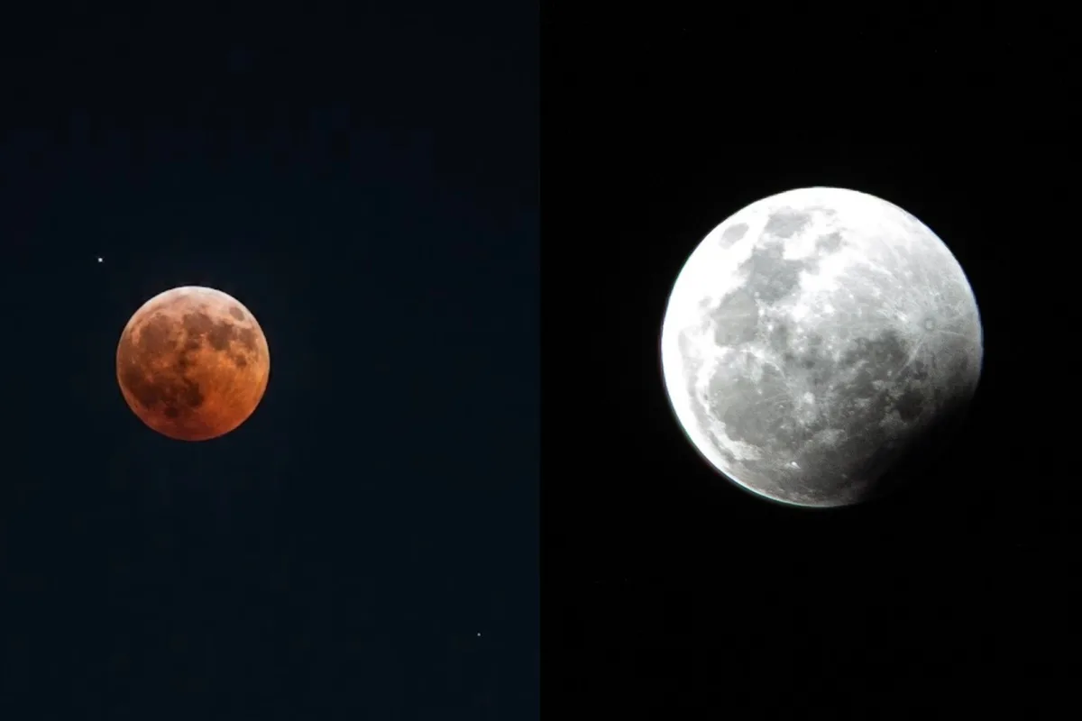 Eclipse lunar parcial: veja FOTOS do fenômeno no céu do Paraná