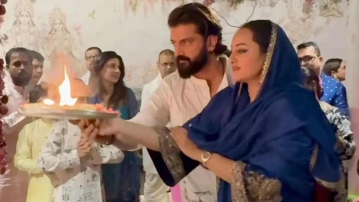 Sonakshi-Zaheer share Ganpati aarti video, switch off comments