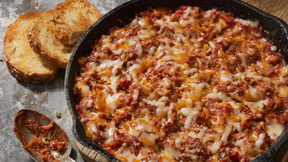 Deftiger Genuss : Simples Rezept: Leckerer Auflauf mit Reis, Hackfleisch und Käse