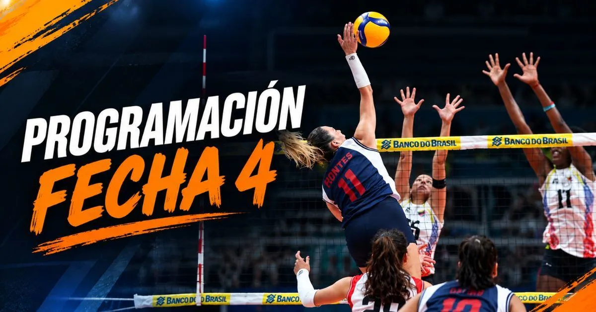 Programación de la fecha 4 del Campeonato Sudamericano de vóley 2026: partidos, horarios y canal TV