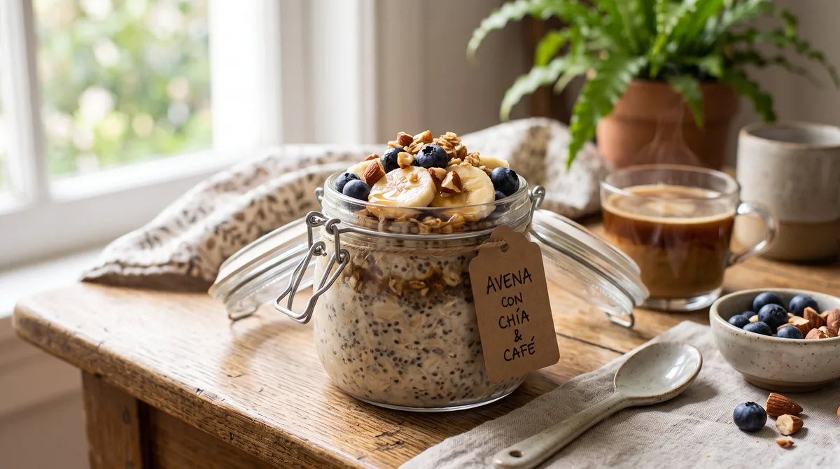 Avena con chía y café: receta fácil para desayuno saludable y saciante
