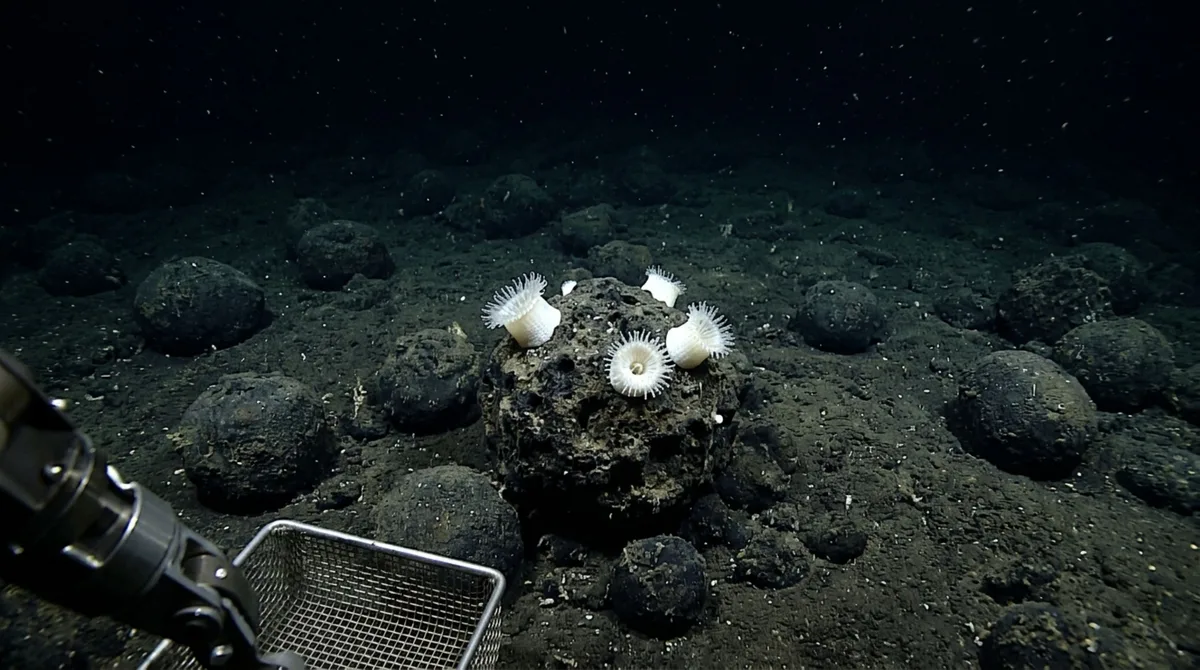 Coral branco cresce sobre pedras metálicas a mais de 4 mil metros de profundidade e vira uma das novas espécies descritas por museu britânico