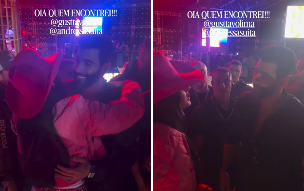 Encontro de embaixadores: Ana Castela abraça Gusttavo Lima em Barretos