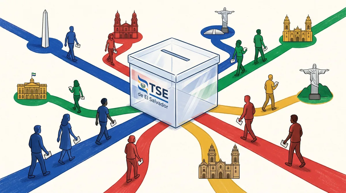 El Tribunal Supremo Electoral anuncia centros de votación en Sudamérica para salvadoreños en el exterior
