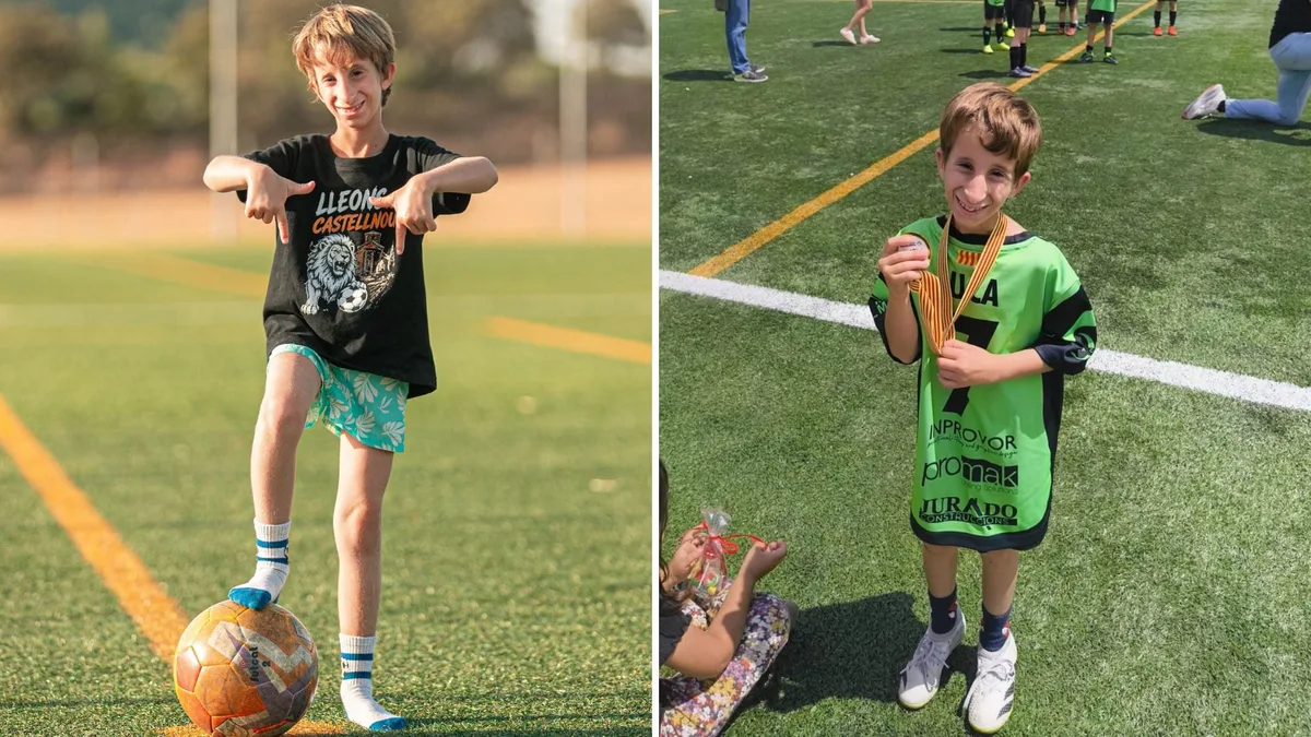El dilema de Luca, el niño de 10 años que pesa 10 kilos, entre la “clandestinidad” y la “empatía” de la Federación Catalana de Fútbol: “Es hasta un punto de maltrato”