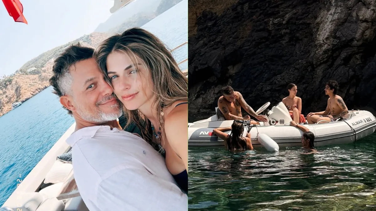 El refugio veraniego de Alejandro Sanz en el que ha reunido a Stephanie Cayo con sus cuatro hijos: travesías en yate por Ibiza y turismo por Palma