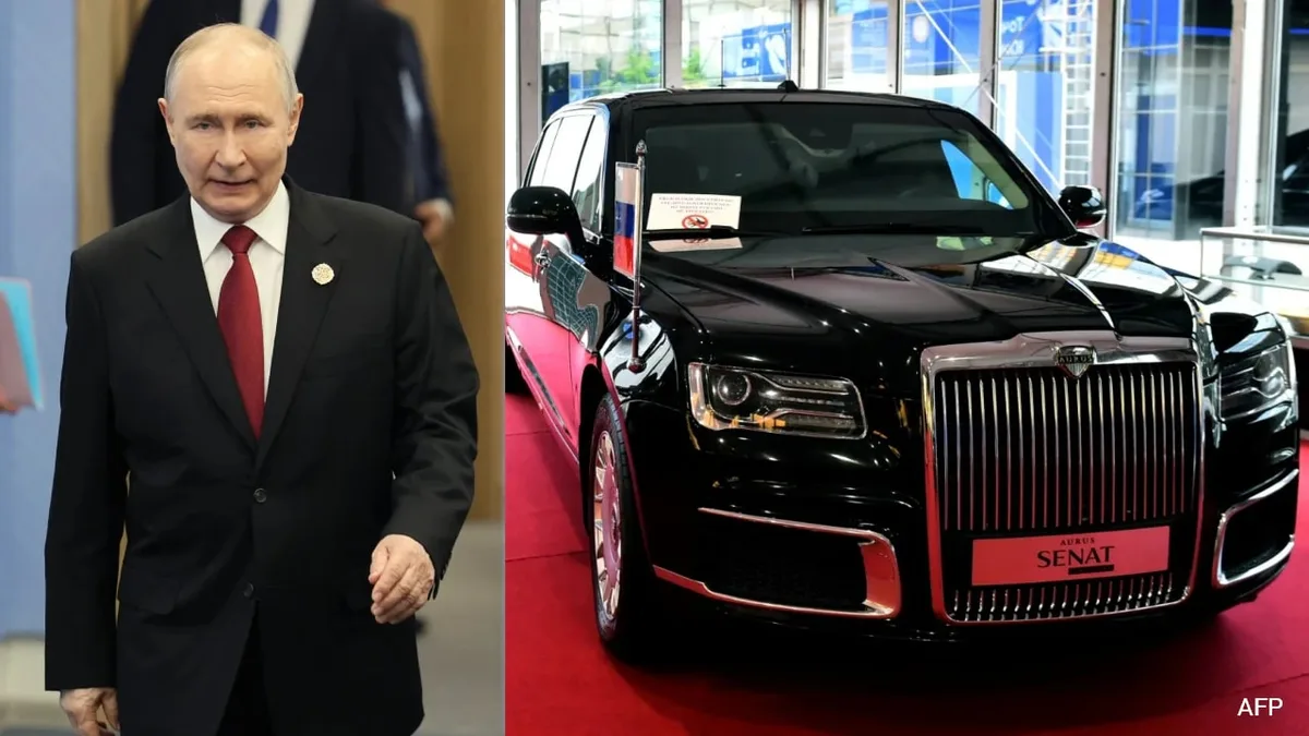 Aurus Senat: Putin's Bulletproof, Blast-Resistant Limousine On Delhi Roads