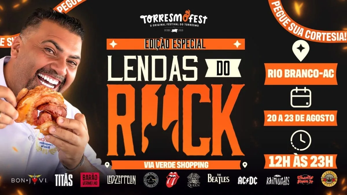Torresmofest chega a Rio Branco pela primeira vez com edição inspirada nas lendas do rock