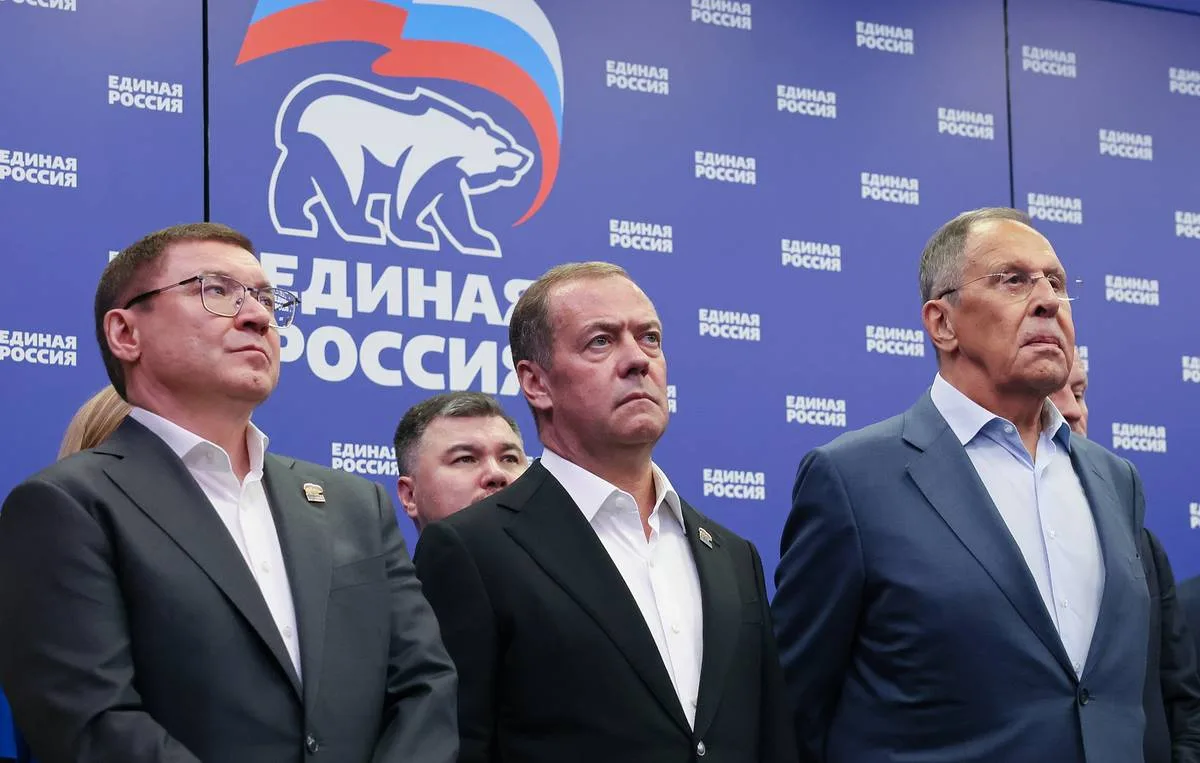 United Russia party leading preliminary vote count with 50% of ballots processed