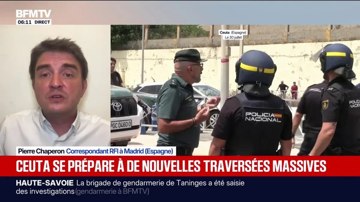 Ceuta: l'Espagne et le Maroc se préparent à de nouvelles traversées massives, après des appels en ligne à franchir la frontière