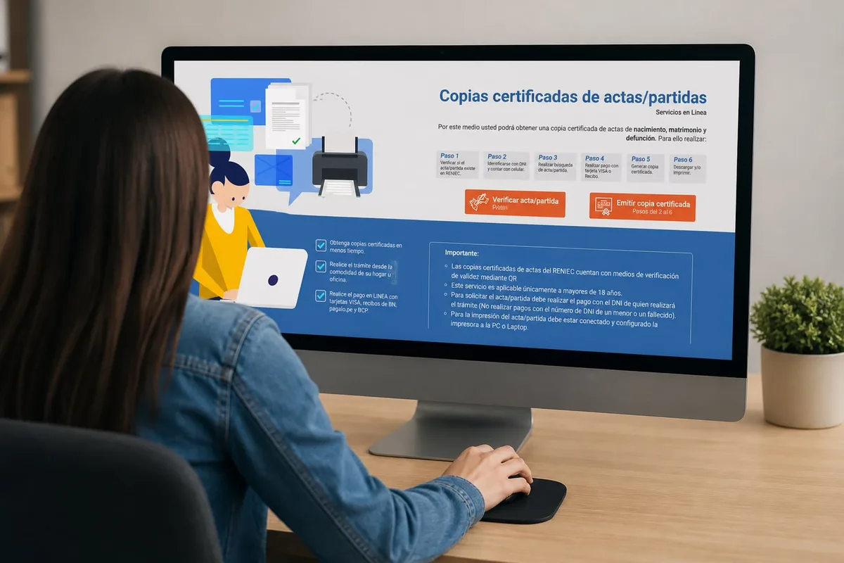 Reniec: así puedes consultar si tu acta de nacimiento, matrimonio o defunción está registrada