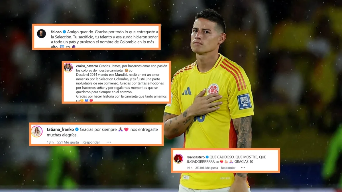 El adiós de James Rodríguez: artistas y creadores de contenido siguen enviando mensajes de despedida para el 10 de la selección Colombia