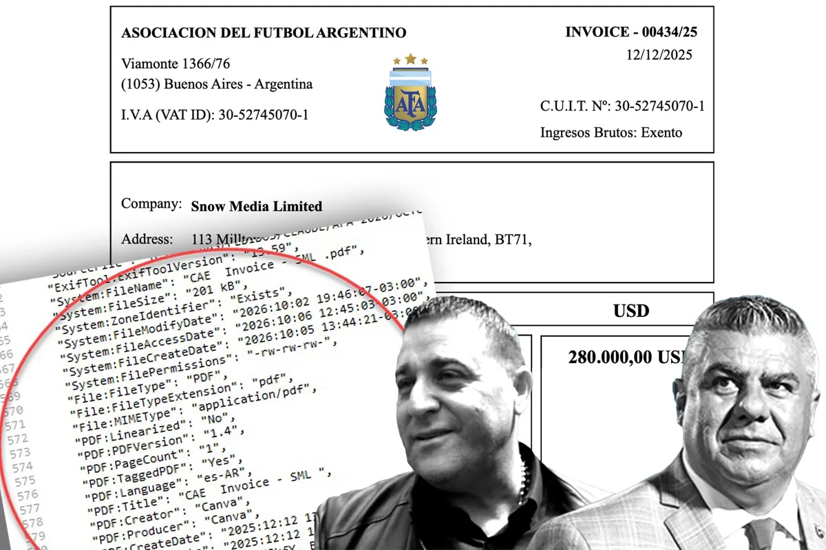 Una empleada de la AFA aparece detrás de las facturas de tres agentes de cobro internacionales de la entidad que preside “Chiqui” Tapia