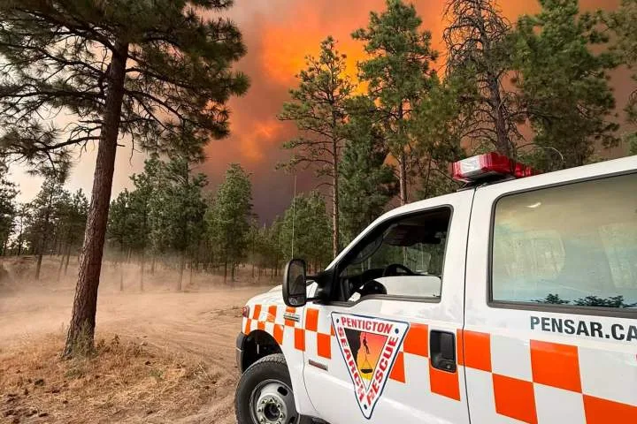 Penticton search and rescue members helped others evacuate as their homes burned